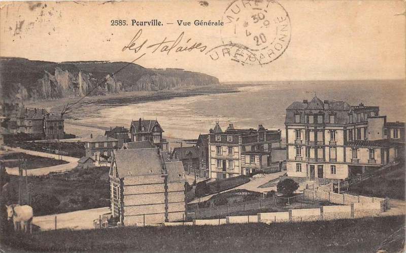 Carte postale ancienne Pourville Vue Generale