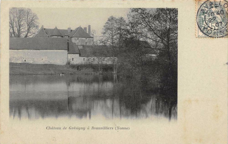 Carte postale ancienne Chateau De Gresigny A Beauvilliers (dos non divisé) à Beauvilliers