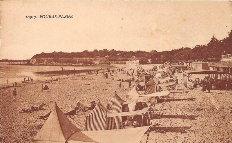 Carte postale ancienne Fouras Plage à Fouras
