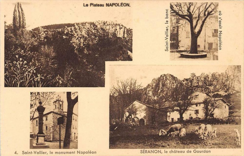 Carte postale ancienne Saint Vallier Plateau Napoleon