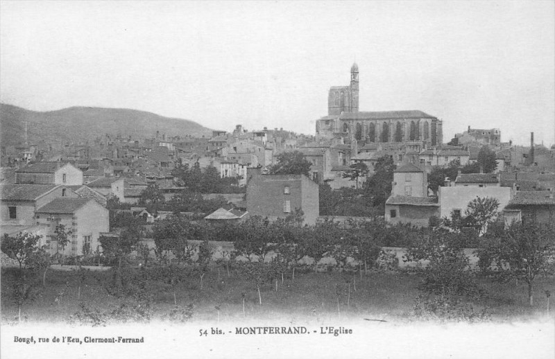 Carte postale ancienne Montferrand L'Eglise