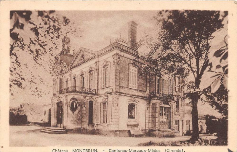 Carte postale ancienne Chateau De Montbrun Cantenac Margaux Medoc Gironde