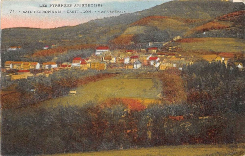 Carte postale ancienne Castillon Vue Generale