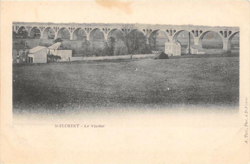 Carte postale ancienne Saint Florent Le Viaduc (dos non divisé)