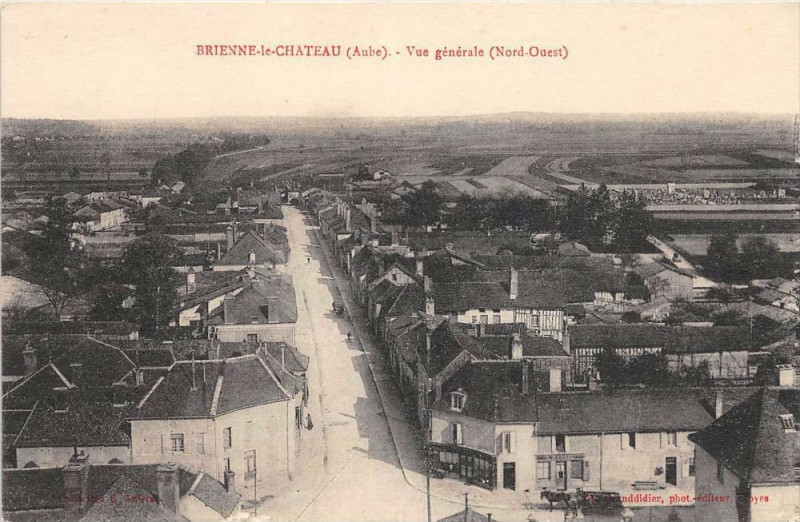 Carte postale ancienne Brienne Le Chatau Vue Generale Nord Ouest