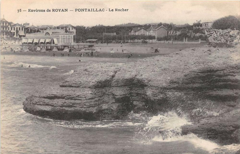 Carte postale ancienne Pontaillac Le Rocher