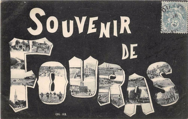 Carte postale ancienne Fouras Souvenir à Fouras