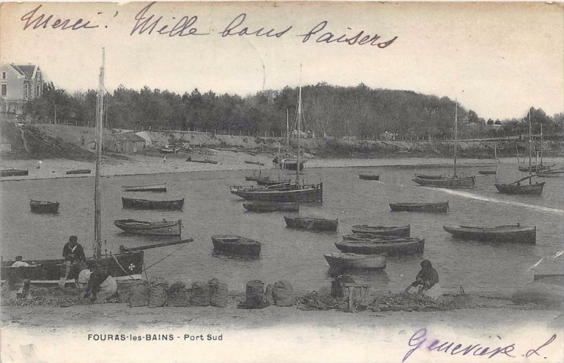 Carte postale ancienne Fouras Porte Sud (dos non divisé) à Fouras