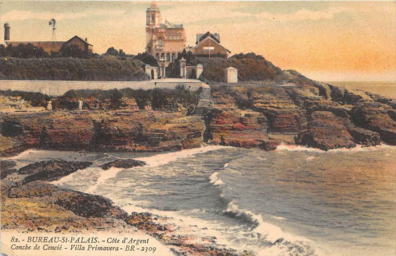 Carte postale ancienne Le Bureau Saint Palais Conche De Concie Villa Primavera