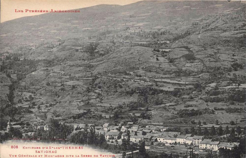 Carte postale ancienne Savignac Vue Generale Ditee Serre De Vaychis à Vaychis