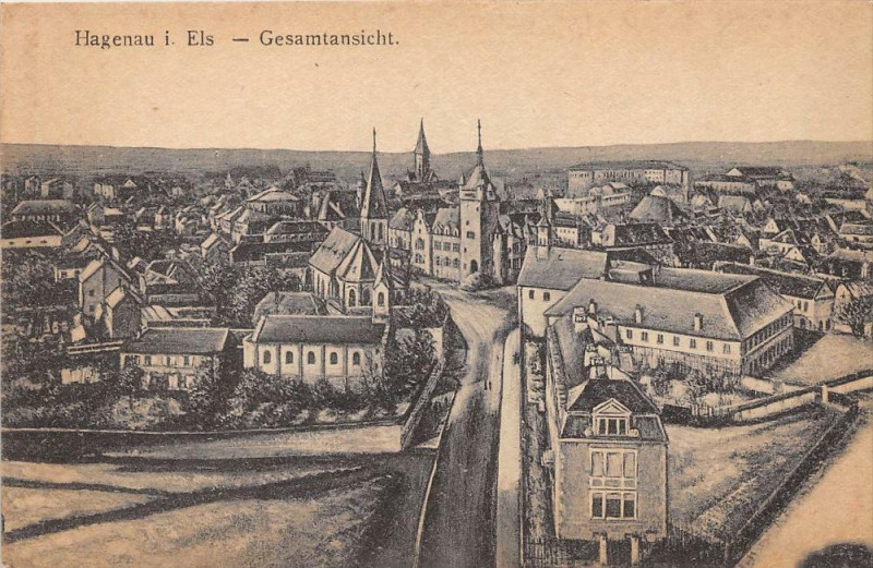 Carte postale ancienne Haguenau I Els Gesamtansicht à Haguenau