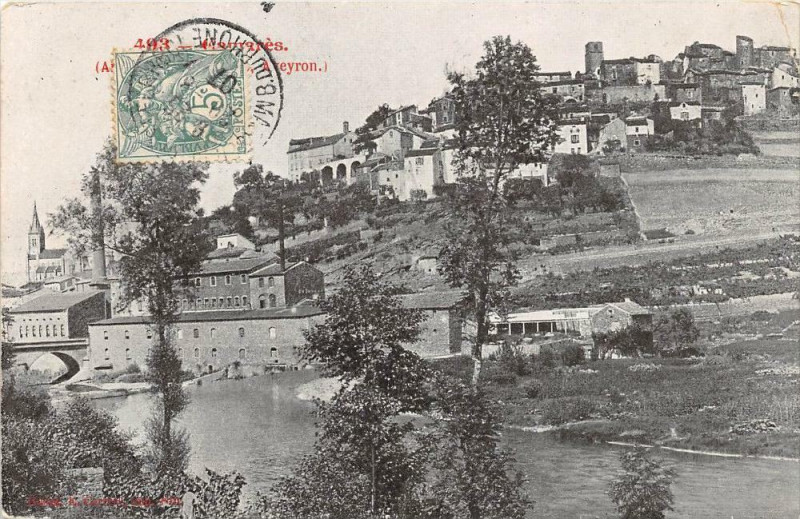 Carte postale ancienne Camares à Camarès