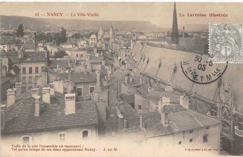 Carte postale ancienne Nancy La Ville Vieille à Nancy