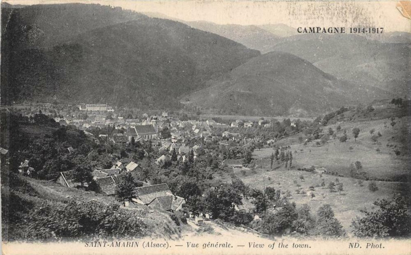Carte postale ancienne Saint Amarin Vue Generale à Saint-Amarin