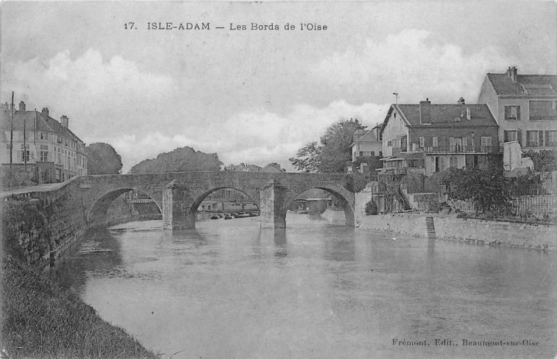 Carte postale ancienne L'Isle Adam Les Bords De L'Oise à L'Isle-Adam