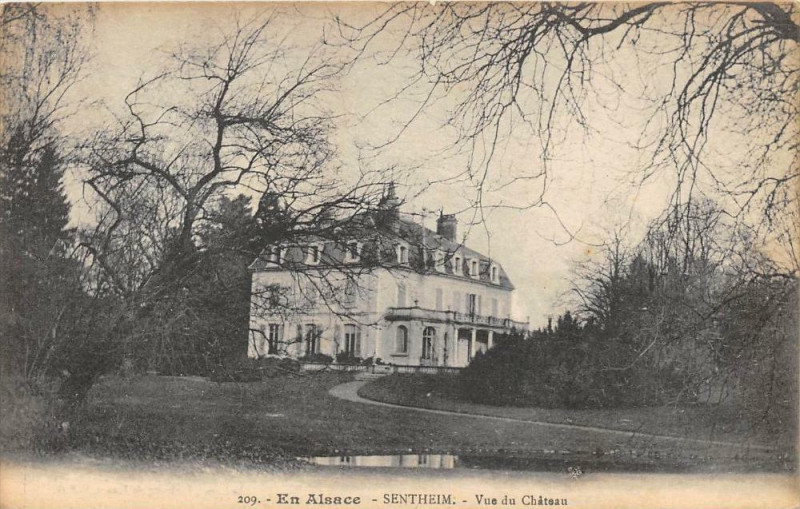 Carte postale ancienne Sentheim Vue Du Chateau à Sentheim