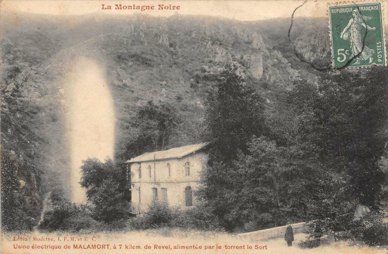 Carte postale ancienne Usine Electrique De Malamort