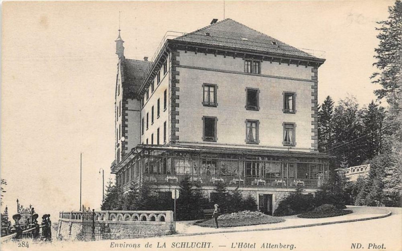Carte postale ancienne Env.la Schlucht Hotel Altenberg