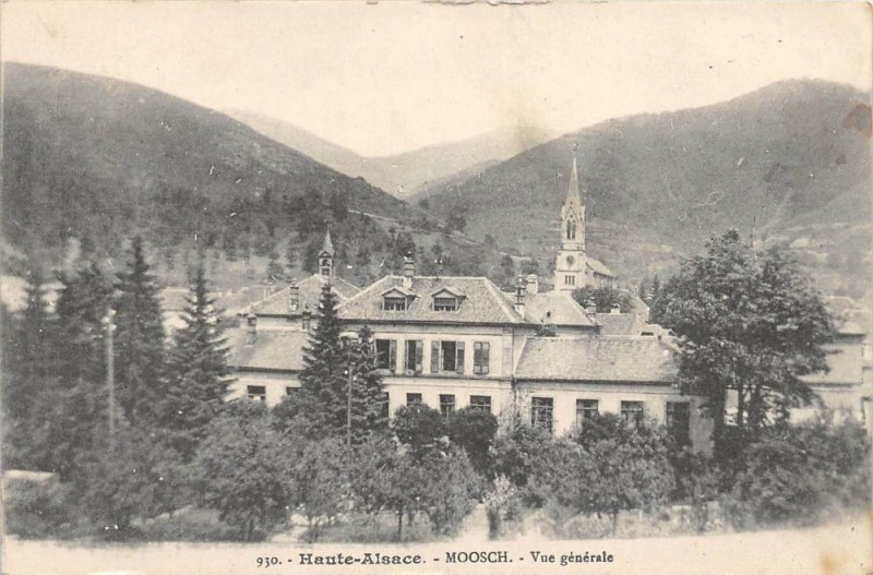 Carte postale ancienne Moosch Vue Generale à Moosch