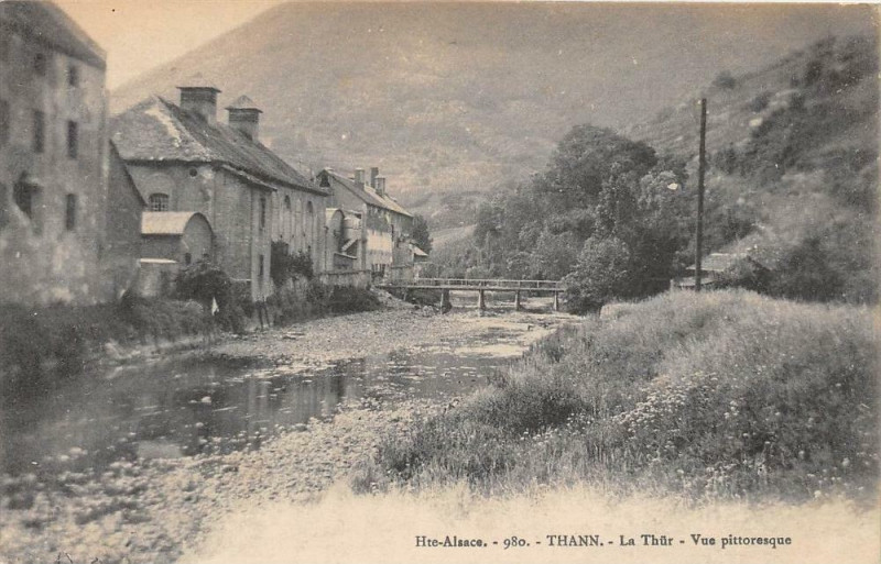 Carte postale ancienne Thann La Thur Vue Pittoresque à Thann