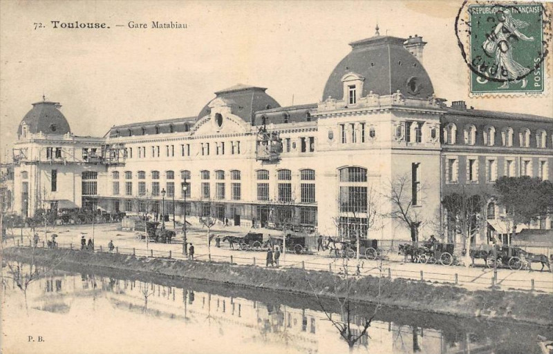 Carte postale ancienne Toulouse Gare Matabiau à Toulouse