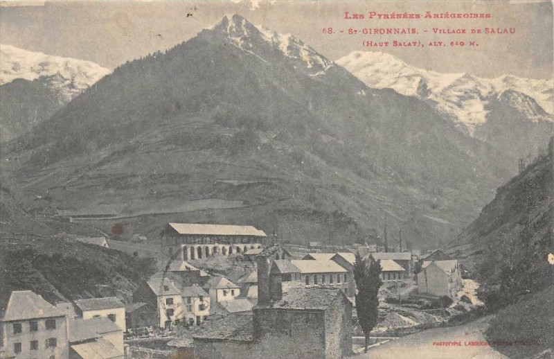 Carte postale ancienne Saint Gironnais Village De Salau  (frais de port offert