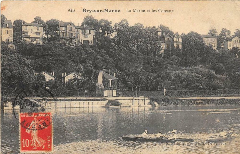 Carte postale ancienne Bry Sur Marne La Marne Et Les Coteaux à Bry-sur-Marne