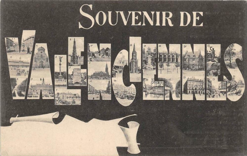 Carte postale ancienne Jolie Cpa Illustree A L'Effigie De Valenciennes à Valenciennes