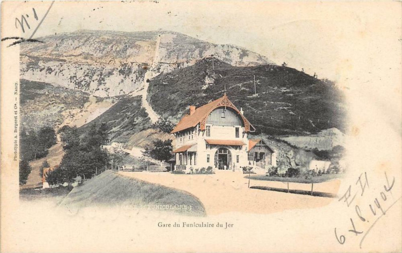 Carte postale ancienne Gare Du Funiculaire Du Jer (dos non divisé)