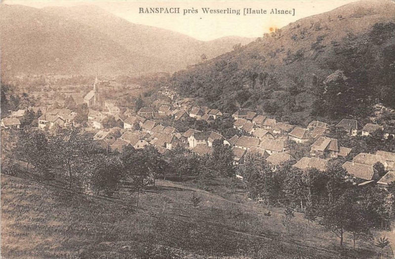 Carte postale ancienne Ranspach Pres Wesserling à Ranspach