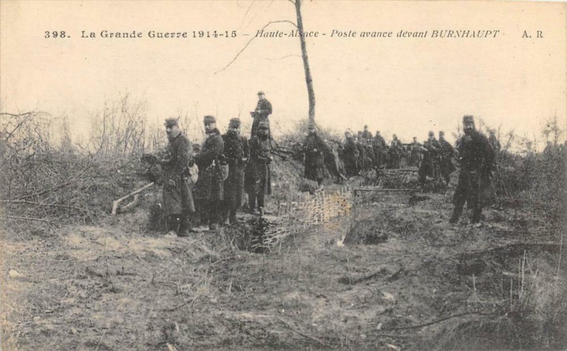 Carte postale ancienne Poste Avance Devant Bunrhaupt