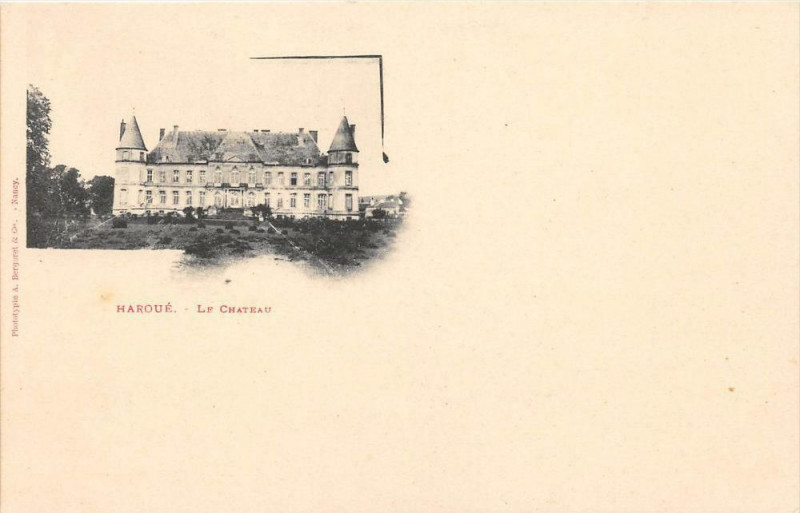 Carte postale ancienne Haroue Le Chateau  (dos non divisé) à Haroué