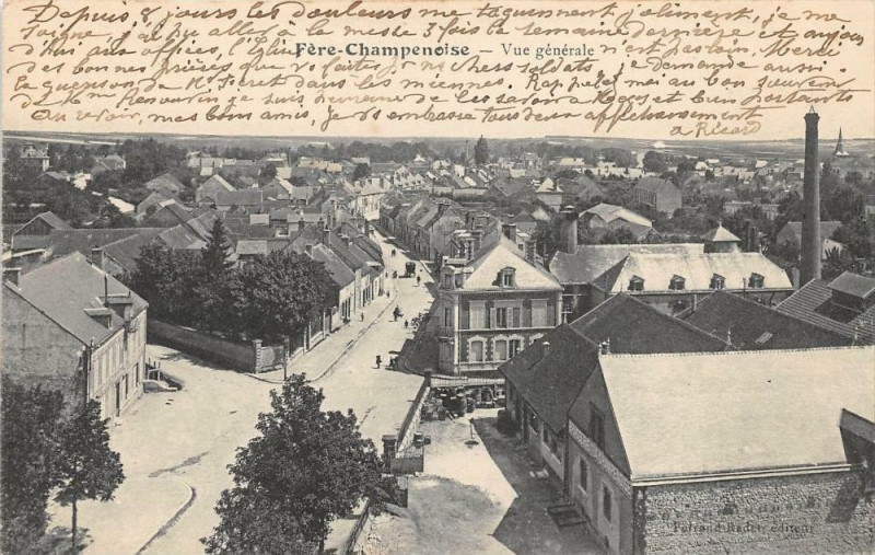 Carte postale ancienne Fere Champenoise Vue Generale