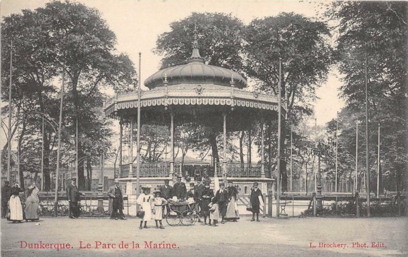 Carte postale ancienne Dunkerque Le Parc De La Marine à Dunkerque