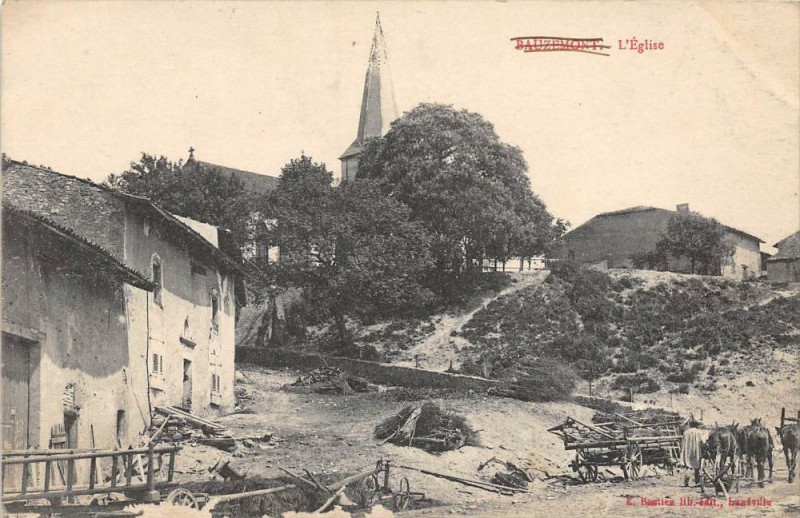 Carte postale ancienne Bauzemont L'Eglise à Bauzemont