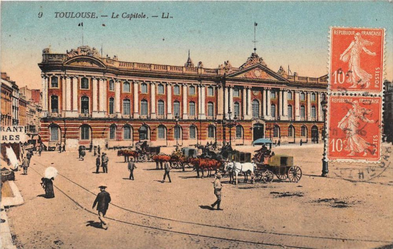 Carte postale ancienne Toulouse Le Capitole (frais de port offert à Toulouse