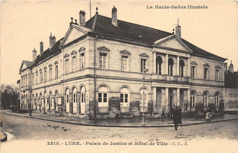 Carte postale ancienne Lure Palais Justice à Lure