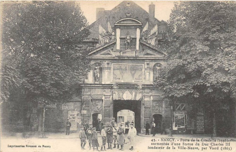 Carte postale ancienne Nancy Porte De La Citadelle à Nancy