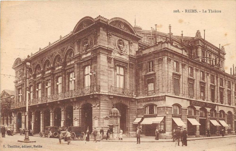 Carte postale ancienne Reims Le Theatre à Reims