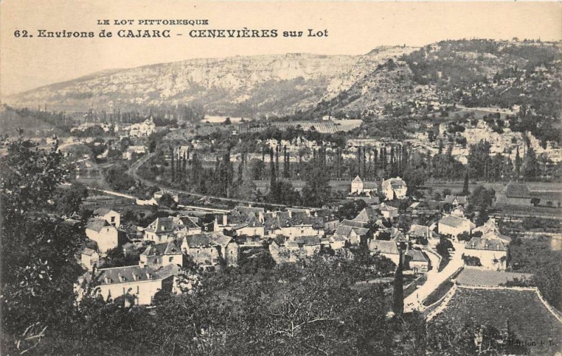 Carte postale ancienne Environs De Carjac Cenevieres Sur Lot à Cénevières
