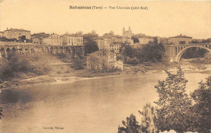 Carte postale ancienne Rabastens Vue Generale Cote Sud à Rabastens