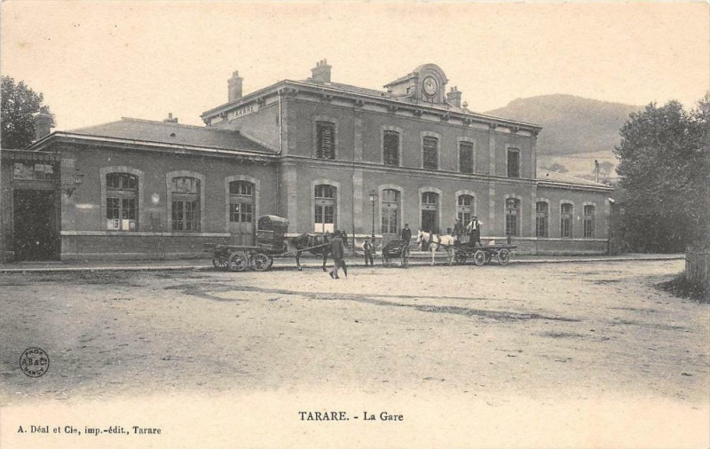 Carte postale ancienne Tarare La Gare à Tarare