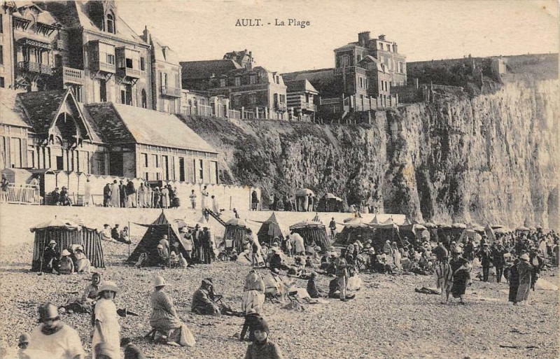 Carte postale ancienne Ault La Plage à Ault