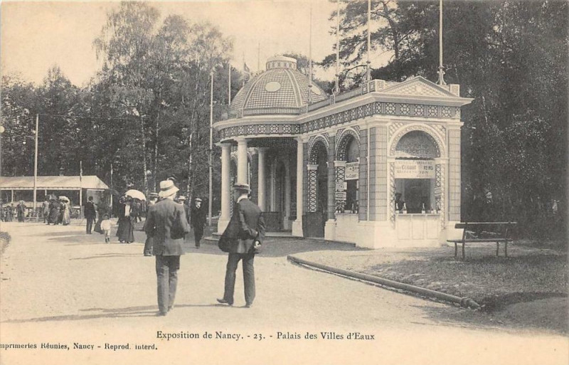 Carte postale ancienne Exposition De Nancy Palais Des  Villes D'Eau N°23 à Nancy