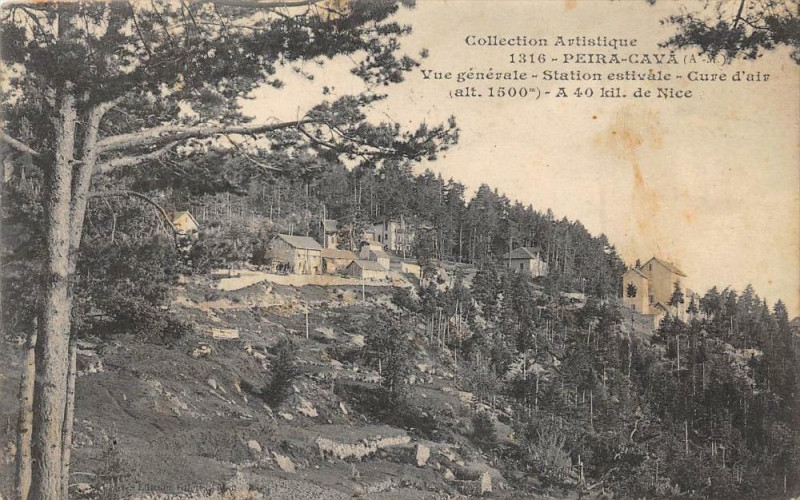 Carte postale ancienne Peira Cava Vue Generale
