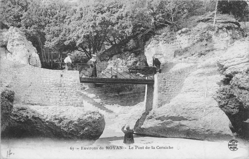 Carte postale ancienne Environs De Royan Le Pont De La Corniche à Royan