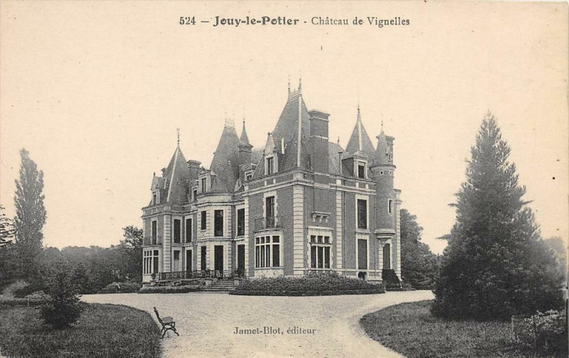 Carte postale ancienne Jouy Le Potier Chateau De Vignelles à Jouy-le-Potier