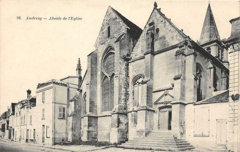Carte postale ancienne La Seine Abside De L'Eglise
