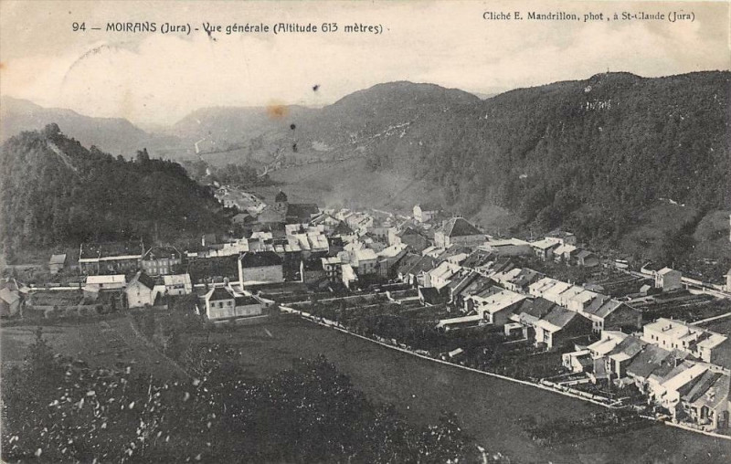 Carte postale ancienne Moirans Vue Generale à Rans