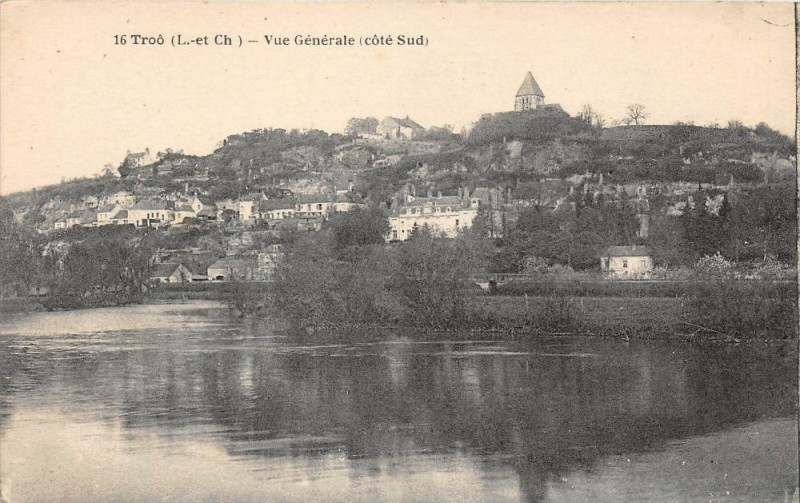 Carte postale ancienne Troo Vue Generale Cote Sud à Troo